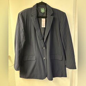 Wild Fable Navy Pinstripe Blazer